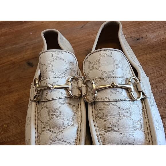 GUCCI TOM FORD GG MEN\'S SUPER RARE FIND WHITE LOAFERS SHOE SIZE 9.5 main image 16